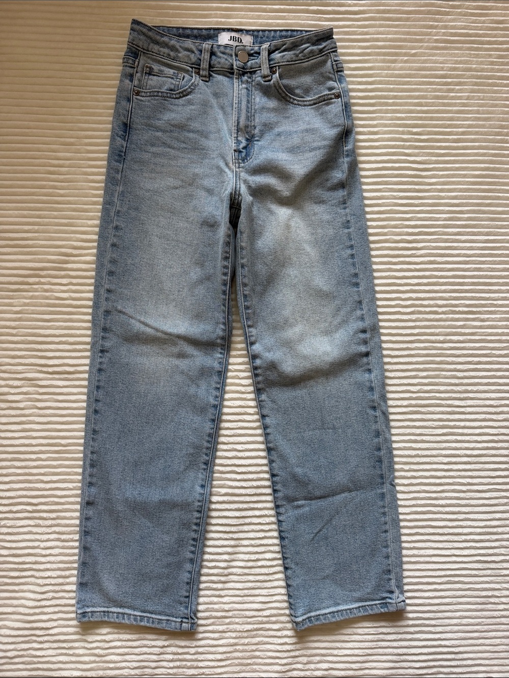 JBD Just Black Denim Light Wash Straight Leg Jeans DP-676 VT12521 98610 size 24